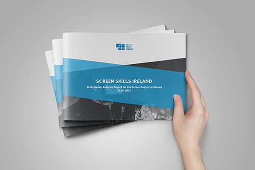 corporate graphic design cork Screen-skills-ireland brochure design report design