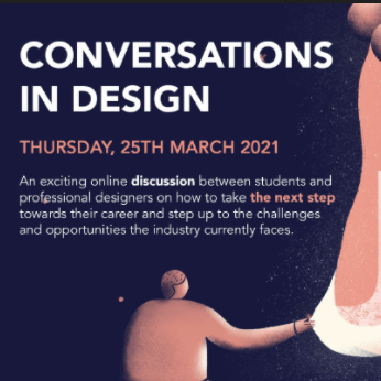 conversations in design. step up.