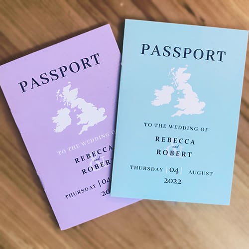 passport style wedding invitations cork print it yourself printables template