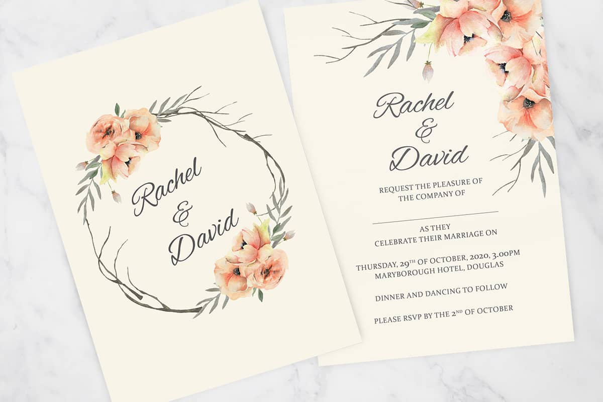 printable wedding templates blush wedding invitations